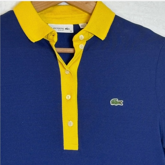 Lacoste Women's Slim Fit Half
Sleeve Polo Dress Sz Small (36)
Tenniscore Preppy - Picture 2 of 7